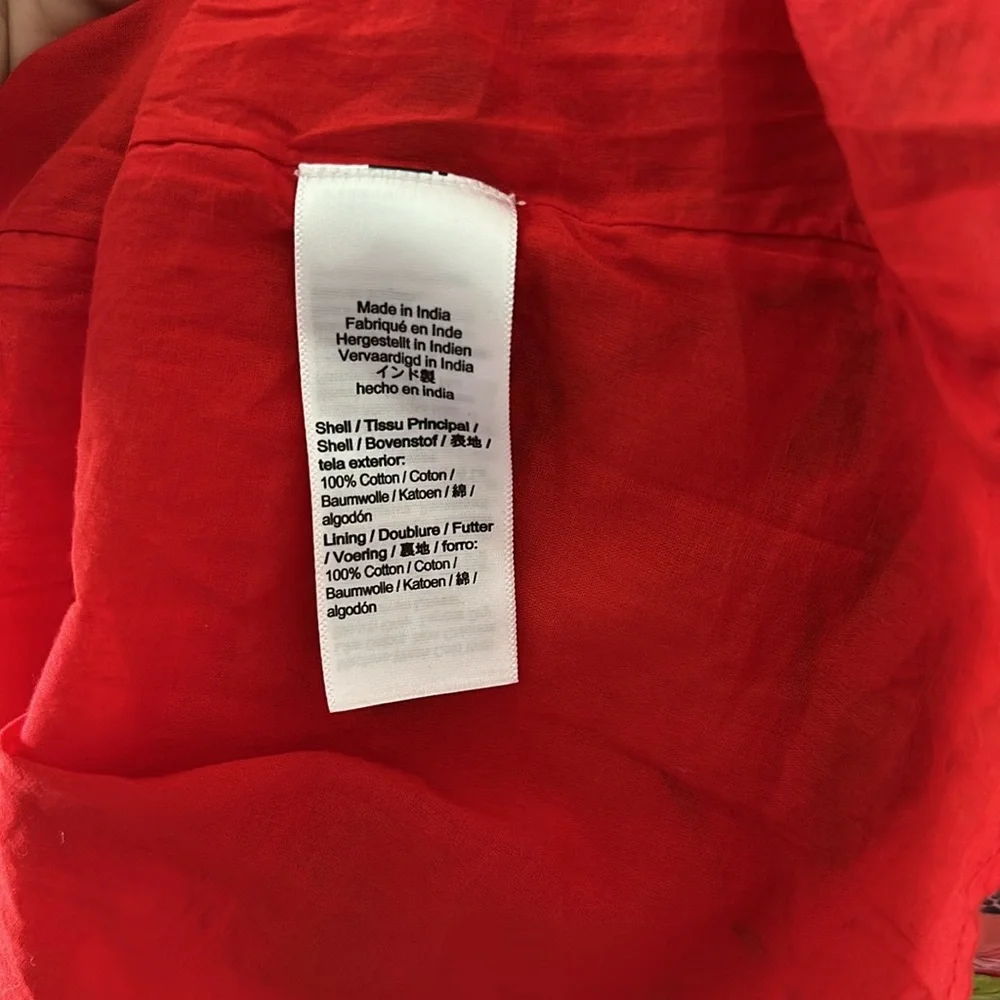 J.CREW Cotton voile rosette plunge maxi dress in peony vines - Picture 10 of 12